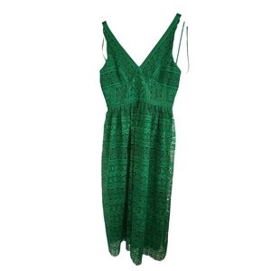 Green Lace Antonio Melani Midi Dress NWT